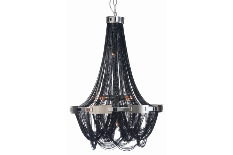 Taklampa Lillkedjan Noir 6 Ljus Svart/Silver - AG Home & Light - Hall lampa - Kristallkrona & takkrona - Taklampa & takbelysning