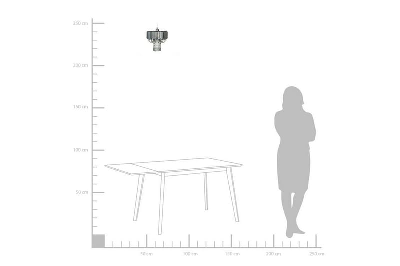 Ljuskrona Adorn 24 cm - Grå - Belysning - Lampor & belysning inomhus - Taklampa & takbelysning - Kristallkrona & takkrona