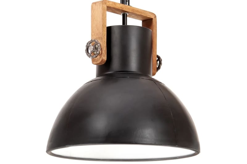 Hänglampa industriell 25 W svart rund 40 cm E27 - Svart - Belysning - Lampor & belysning inomhus - Taklampa & takbelysning - Pendellampa & hänglampa