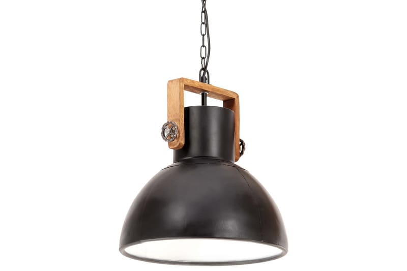 Hänglampa industriell 25 W svart rund 40 cm E27 - Svart - Belysning - Lampor & belysning inomhus - Taklampa & takbelysning - Pendellampa & hänglampa