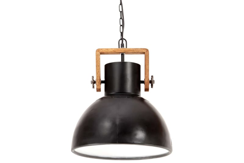 Hänglampa industriell 25 W svart rund 40 cm E27 - Svart - Belysning - Lampor & belysning inomhus - Taklampa & takbelysning - Pendellampa & hänglampa