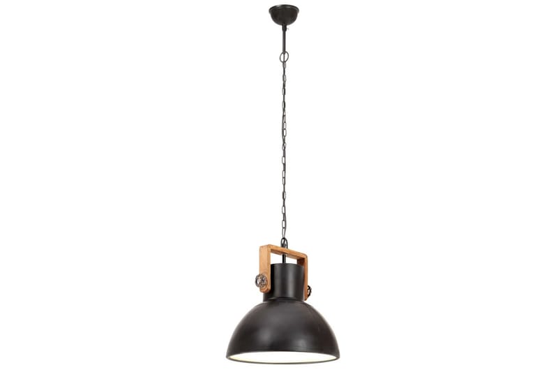 Hänglampa industriell 25 W svart rund 40 cm E27 - Svart - Belysning - Lampor & belysning inomhus - Taklampa & takbelysning - Pendellampa & hänglampa