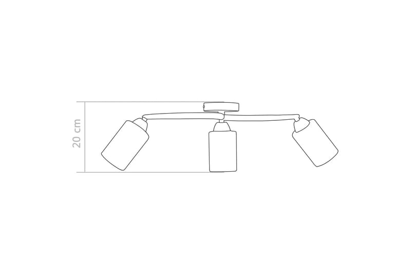 Taklampa med keramikskärmar för 3 E14-lampor vit kon - Vit - Taklampa sovrum - Kökslampa & taklampa kök - Hall lampa - Fönsterlampa - Pendellampa & hänglampa - Taklampa vardagsrum - Fönsterlampa hängande - Taklampa & takbelysning