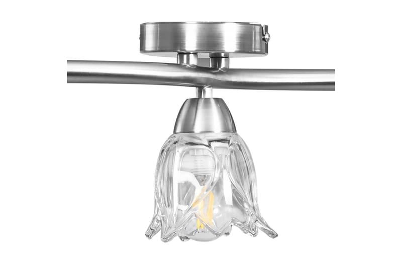 Taklampa med transparenta glasskärmar för 3 E14-lampor tulpa - Transparent - Kökslampa & taklampa kök - Fönsterlampa - Taklampa sovrum - Pendellampa & hänglampa - Hall lampa - Taklampa vardagsrum - Fönsterlampa hängande - Taklampa & takbelysning