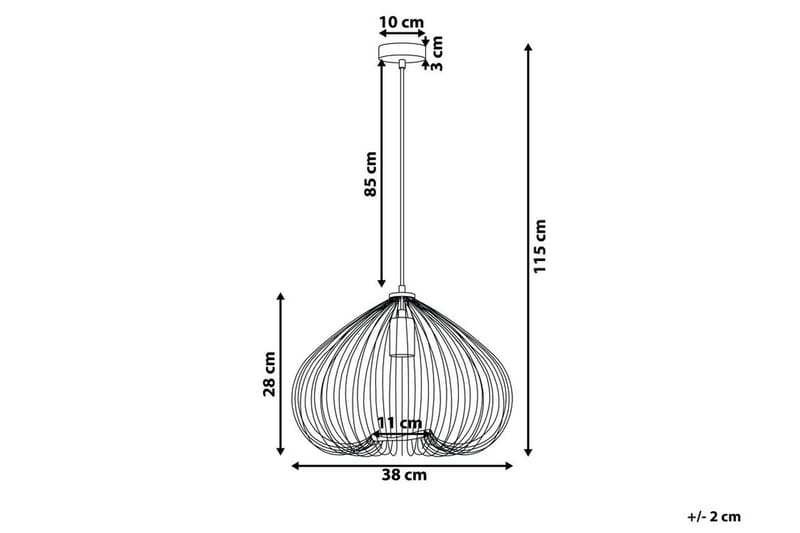 Taklampa Tordino 38 cm - Koppar - Belysning - Lampor & belysning inomhus - Taklampa & takbelysning - Pendellampa & hänglampa