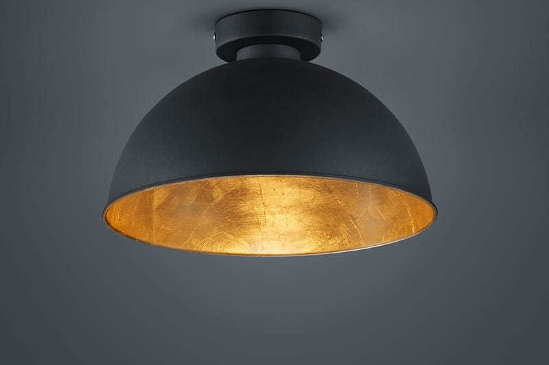 Trio Lighting Jimmy plafond E27 svart/ guld - Taklampa sovrum - Kökslampa & taklampa kök - Hall lampa - Fönsterlampa - Pendellampa & hänglampa - Taklampa vardagsrum - Fönsterlampa hängande - Taklampa & takbelysning