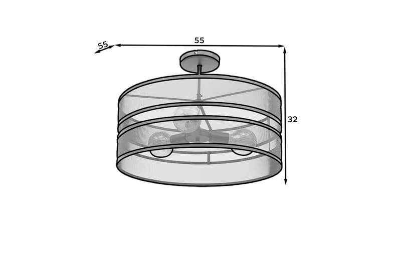 Plafond Orabela Rund - Svart - Belysning - Lampor & belysning inomhus - Taklampa & takbelysning - Takplafond