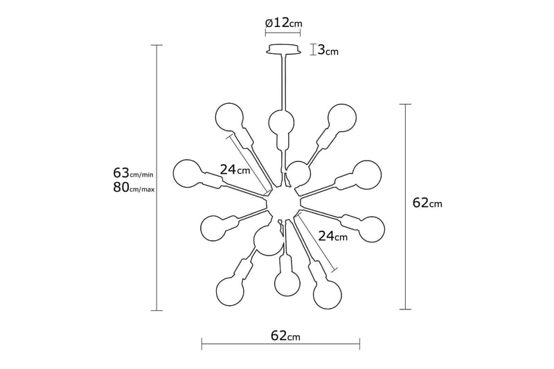 Taklampa Brates - Svart - Belysning - Lampor & belysning inomhus - Taklampa & takbelysning