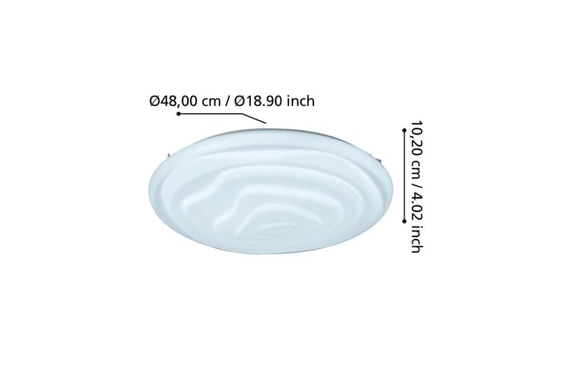 Taklampa Eglo Battistona 480 mm - Vit - Belysning - Lampor & belysning inomhus - Taklampa & takbelysning - Takplafond