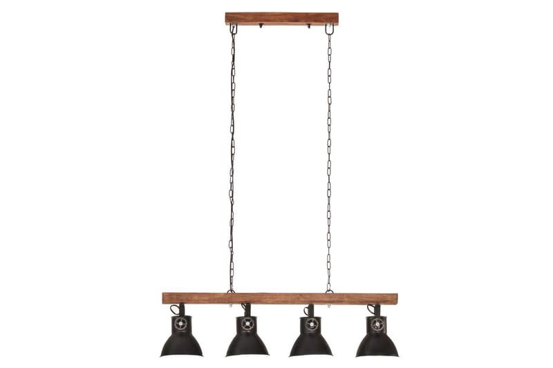 Taklampa industriell svart E27 mangoträ - be Basic - Kökslampa & taklampa kök - Fönsterlampa - Taklampa sovrum - Pendellampa & hänglampa - Hall lampa - Taklampa vardagsrum - Fönsterlampa hängande - Taklampa & takbelysning