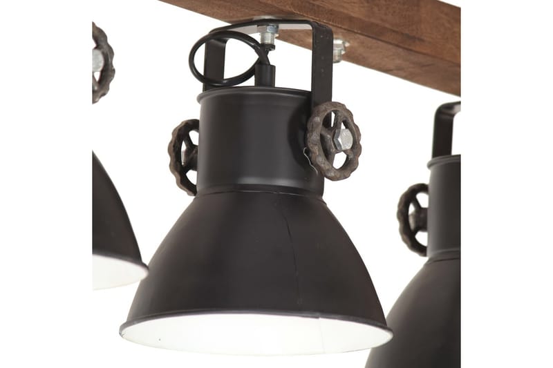 Taklampa industriell svart E27 mangoträ - be Basic - Kökslampa & taklampa kök - Fönsterlampa - Taklampa sovrum - Pendellampa & hänglampa - Hall lampa - Taklampa vardagsrum - Fönsterlampa hängande - Taklampa & takbelysning