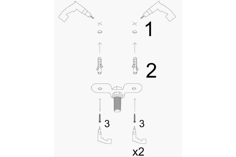 Taklampa Uzum Svart/Vit - Opviq - Belysning - Lampor & belysning inomhus - Taklampa & takbelysning