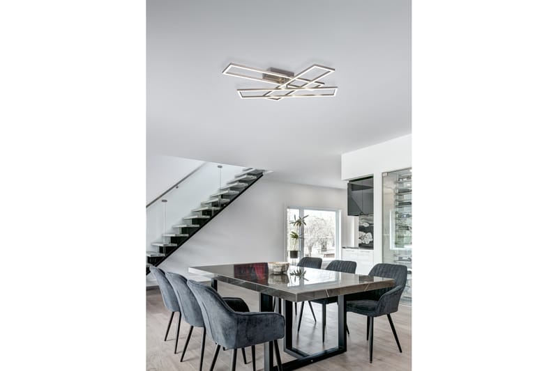 Trio Lighting Corso LED plafond borstad stål - Belysning - Lampor & belysning inomhus - Taklampa & takbelysning - Takplafond