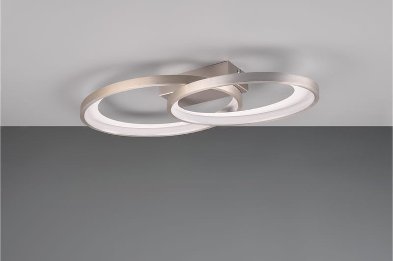 Trio Lighting Malaga LED plafond borstad stål - Belysning - Lampor & belysning inomhus - Taklampa & takbelysning - Takplafond