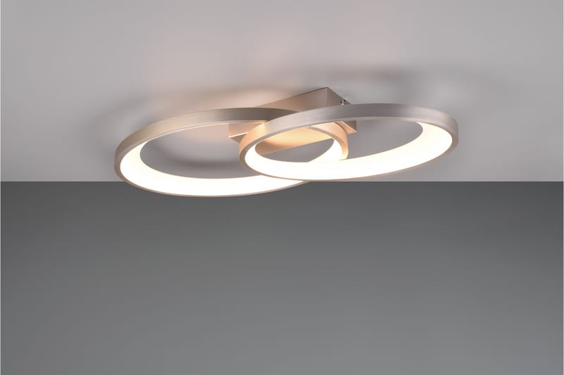 Trio Lighting Malaga LED plafond borstad stål - Belysning - Lampor & belysning inomhus - Taklampa & takbelysning - Takplafond