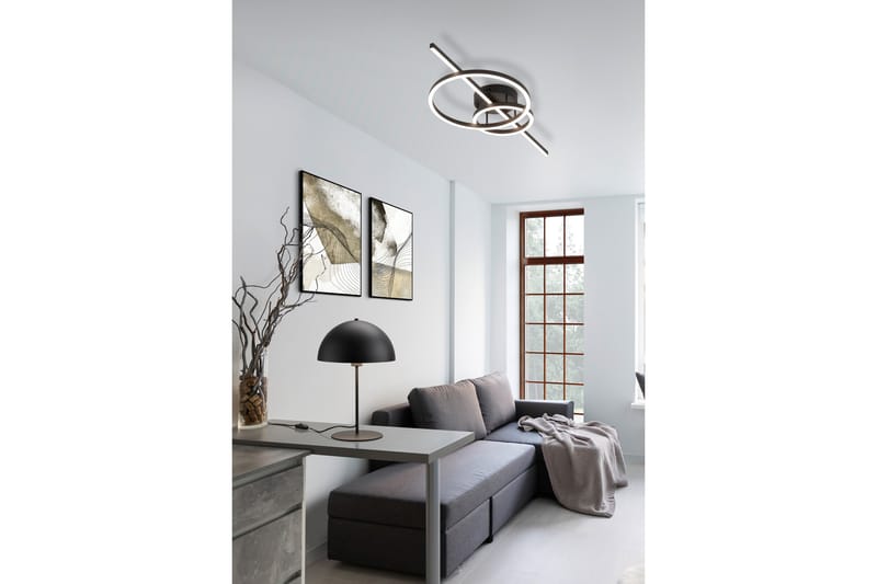 Trio Lighting Montilla LED plafond mattsvart - Hall lampa - Plafond - Takplafond - Taklampa & takbelysning