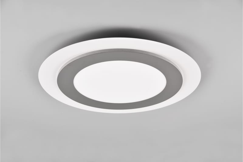 Trio Lighting Morgan LED plafond 45 cm vit/ borstad stål - Belysning - Lampor & belysning inomhus - Taklampa & takbelysning - Takplafond