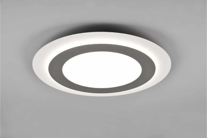 Trio Lighting Morgan LED plafond 45 cm vit/ borstad stål - Belysning - Lampor & belysning inomhus - Taklampa & takbelysning - Takplafond