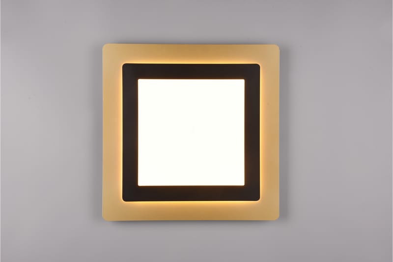 Trio Lighting Morgan LED plafond 45x45 cm mattsvart/ guld - Belysning - Lampor & belysning inomhus - Taklampa & takbelysning - Takplafond