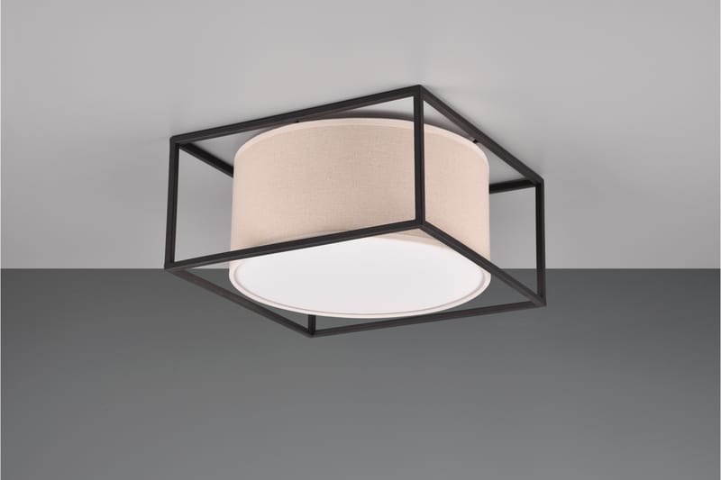 Trio Lighting Ross plafond 30x30 cm E27 beige - Belysning - Lampor & belysning inomhus - Taklampa & takbelysning - Takplafond