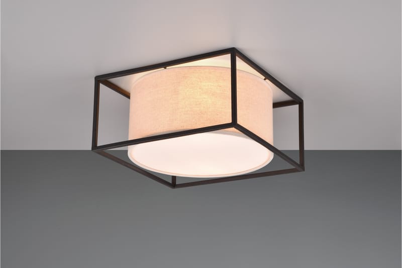 Trio Lighting Ross plafond 30x30 cm E27 beige - Belysning - Lampor & belysning inomhus - Taklampa & takbelysning - Takplafond