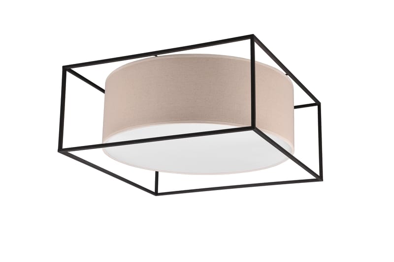 Trio Lighting Ross plafond 50x50 cm E27 beige - Belysning - Lampor & belysning inomhus - Taklampa & takbelysning - Takplafond