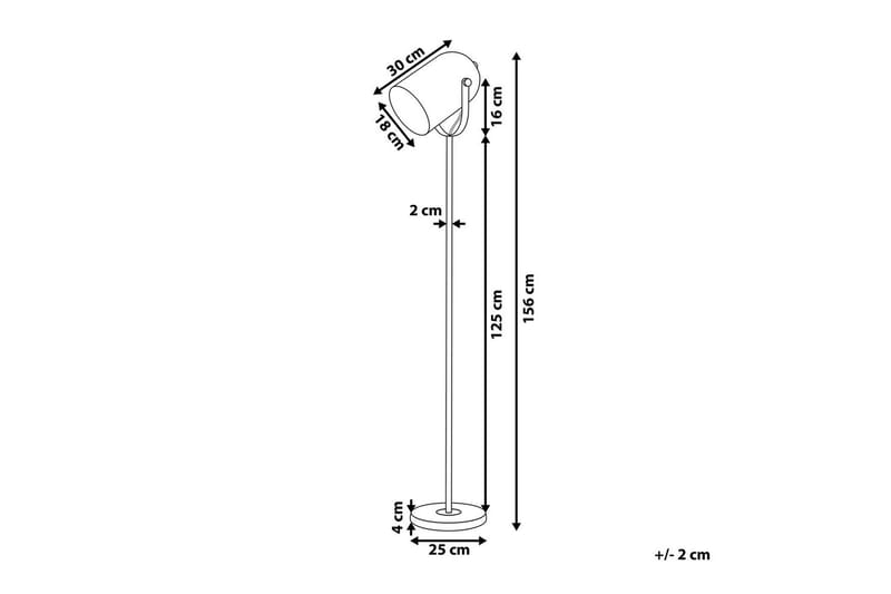 Thika Golvlampa 156 cm - Svart - Belysning - Lampor & belysning inomhus - Golvlampa