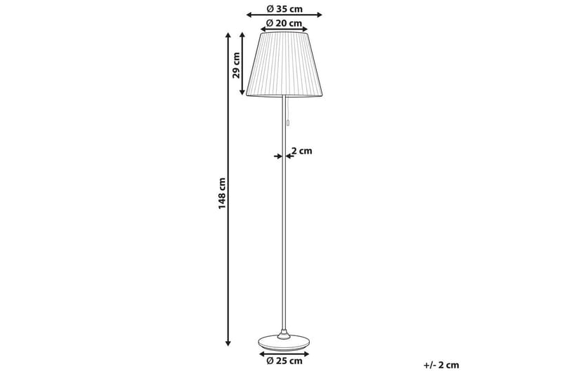 Toryl Golvlampa 148 cm - Mässing/Vit - Belysning - Lampor & belysning inomhus - Golvlampa