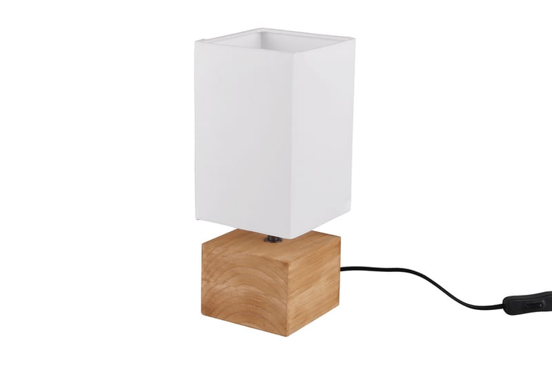 Trio Lighting Woody bordslampa 12X12cm E14 trä/ vit - Belysning - Lampor & belysning inomhus - Bordslampa