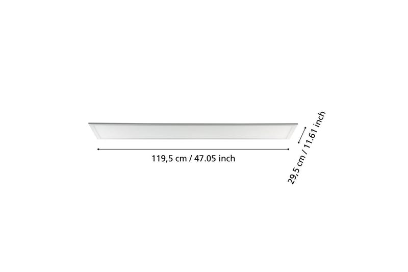 Rasterbelysning Eglo LED-Panel 4000K 1200x300 mm - Vit - Belysning - Lampor & belysning inomhus - Vägglampa