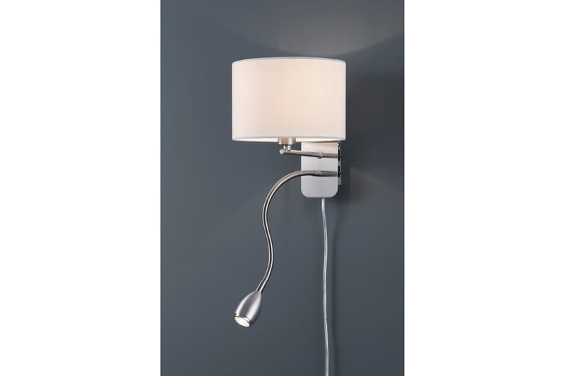 Trio Lighting Hotel vägglampa med läslampa E14 + LED vit - Belysning - Lampor & belysning inomhus - Vägglampa