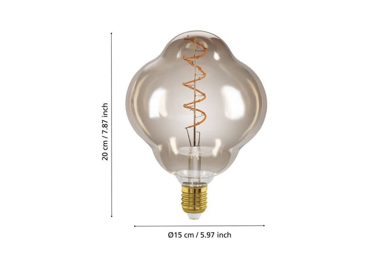 Ljuskälla Eglo LM-E27-LED CL150 4W Amber - Gul - Belysning - Dekorationsbelysning