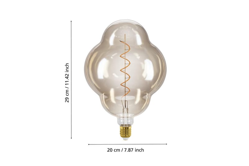 Ljuskälla Eglo LM-E27-LED CL200 4W Amber - Amber - Belysning - Dekorationsbelysning