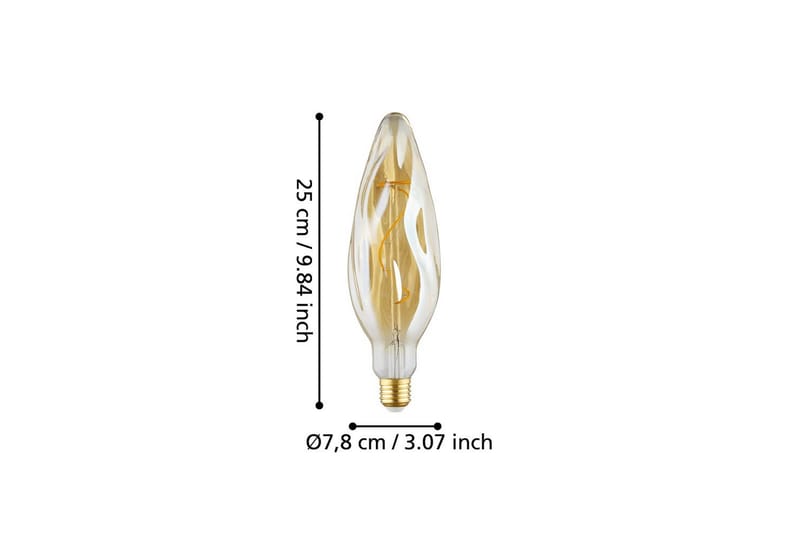 Ljuskälla Eglo LM-E27-LED CF78 4W Amber - Koppar - Belysning - Glödlampor & ljuskällor - LED belysning - LED lampa - Normallampa