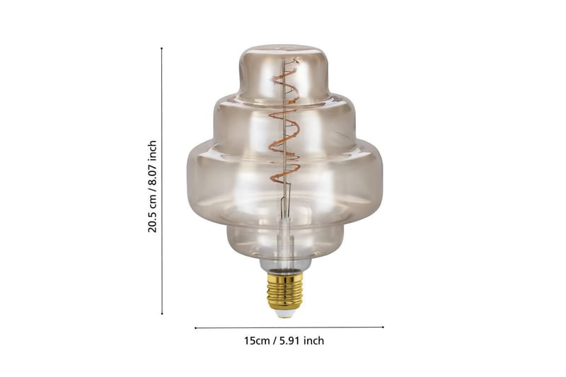 Ljuskälla Eglo LM-E27-LED OR150 4W Amber - Guld - Belysning - Glödlampor & ljuskällor - LED belysning - LED lampa - Normallampa