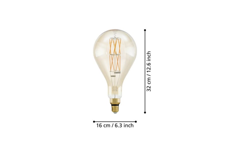 Ljuskälla Eglo LM-E27-LED PS160 8W 2100K - Transparent - Belysning - Glödlampor & ljuskällor - LED belysning - LED lampa - Normallampa