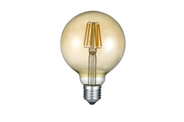 LK LED E27 filament big globe 8W 810lm 2700K brun 3-steg - Brun - Belysning - Glödlampor & ljuskällor - LED belysning - LED lampa - Koltrådslampa & glödtrådslampa