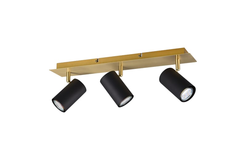 Trio Lighting Marley spot 3L GU10 svart/ guld - Belysning - Spotlights & downlights - Downlight 230v