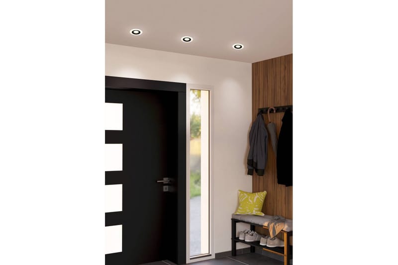 Infälld Lampa Eglo Calonge 3 st Svart, Vit - Svart/Vit - Belysning - Spotlights & downlights - LED downlight