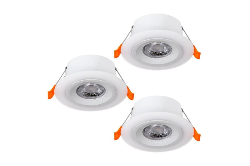 Infälld Lampa Eglo Calonge 3 st Vit - Vit - Belysning - Spotlights & downlights - LED downlight