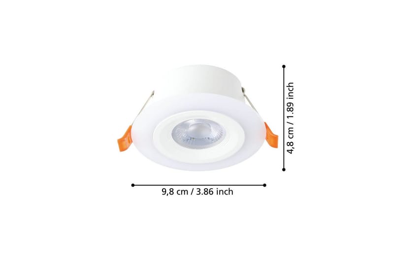 Infälld Lampa Eglo Calonge 3 st Vit - Vit - Belysning - Spotlights & downlights - LED downlight