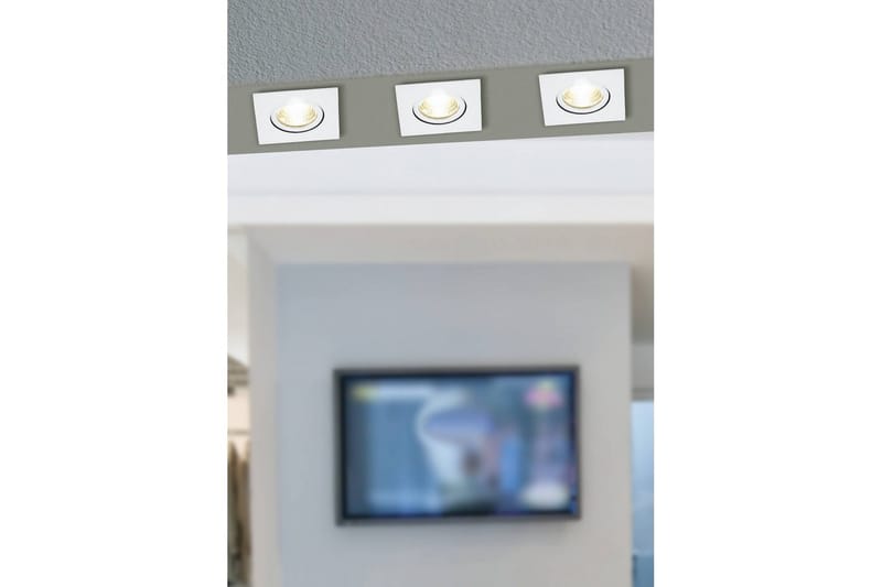 Infälld Lampa Eglo Saliceto 88x88 mm 2700K Vit - Vit - Belysning - Spotlights & downlights - LED downlight