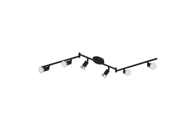 Spotlight Eglo Buzz-Led med 6 Lampor Svart - Svart - Belysning - Spotlights & downlights