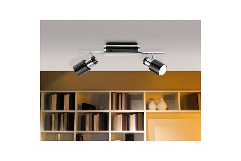 Spotlight Eglo Davida 1 med 2 Lampor - Svart/Silver - Belysning - Spotlights & downlights