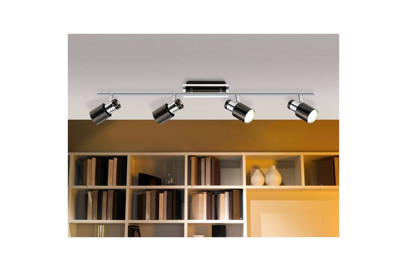 Spotlight Eglo Davida 1 med 4 Lampor - Krom/Svart - Belysning - Spotlights & downlights