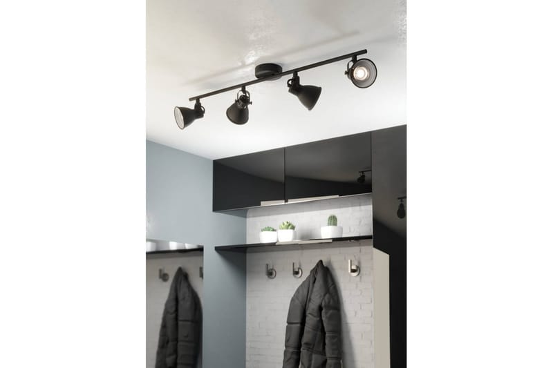 Spotlight Eglo Seras med 4 Lampor Svart - Svart - Belysning - Spotlights & downlights