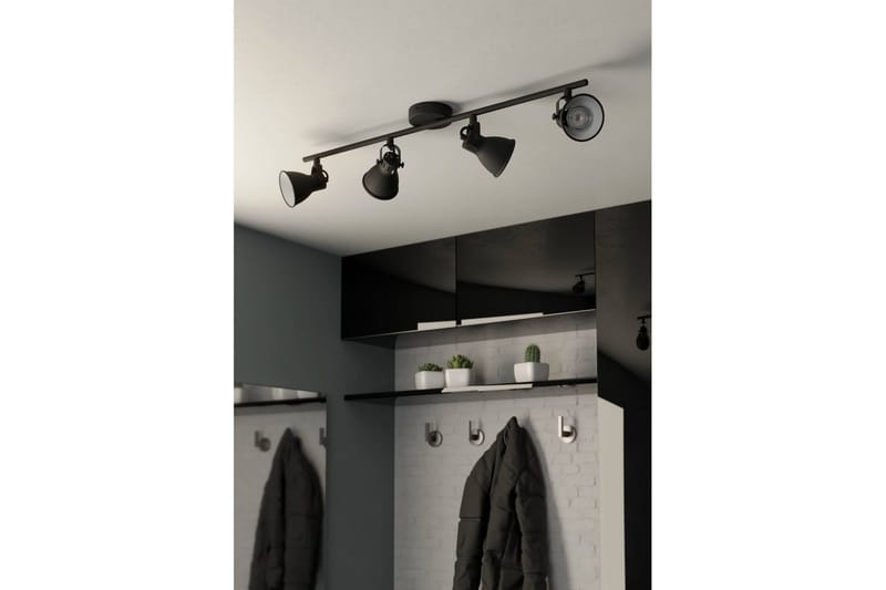 Spotlight Eglo Seras med 4 Lampor Svart - Svart - Belysning - Spotlights & downlights