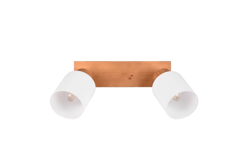 Trio Lighting Assam spot 2L E14 trä/ vit - Downlight 230v - Spotlights & downlights - Hall lampa