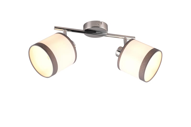 Trio Lighting Davos spotlight 2L E14 krom/ vit - Downlight 230v - Spotlights & downlights - Hall lampa