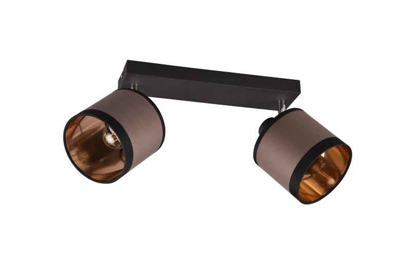 Trio Lighting Davos spotlight 2L E14 mattsvart/ greige - Belysning - Spotlights & downlights - Downlight 230v